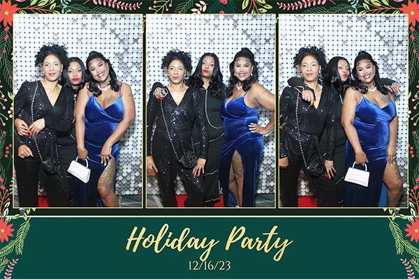 holiday party picture at the Photo Booth