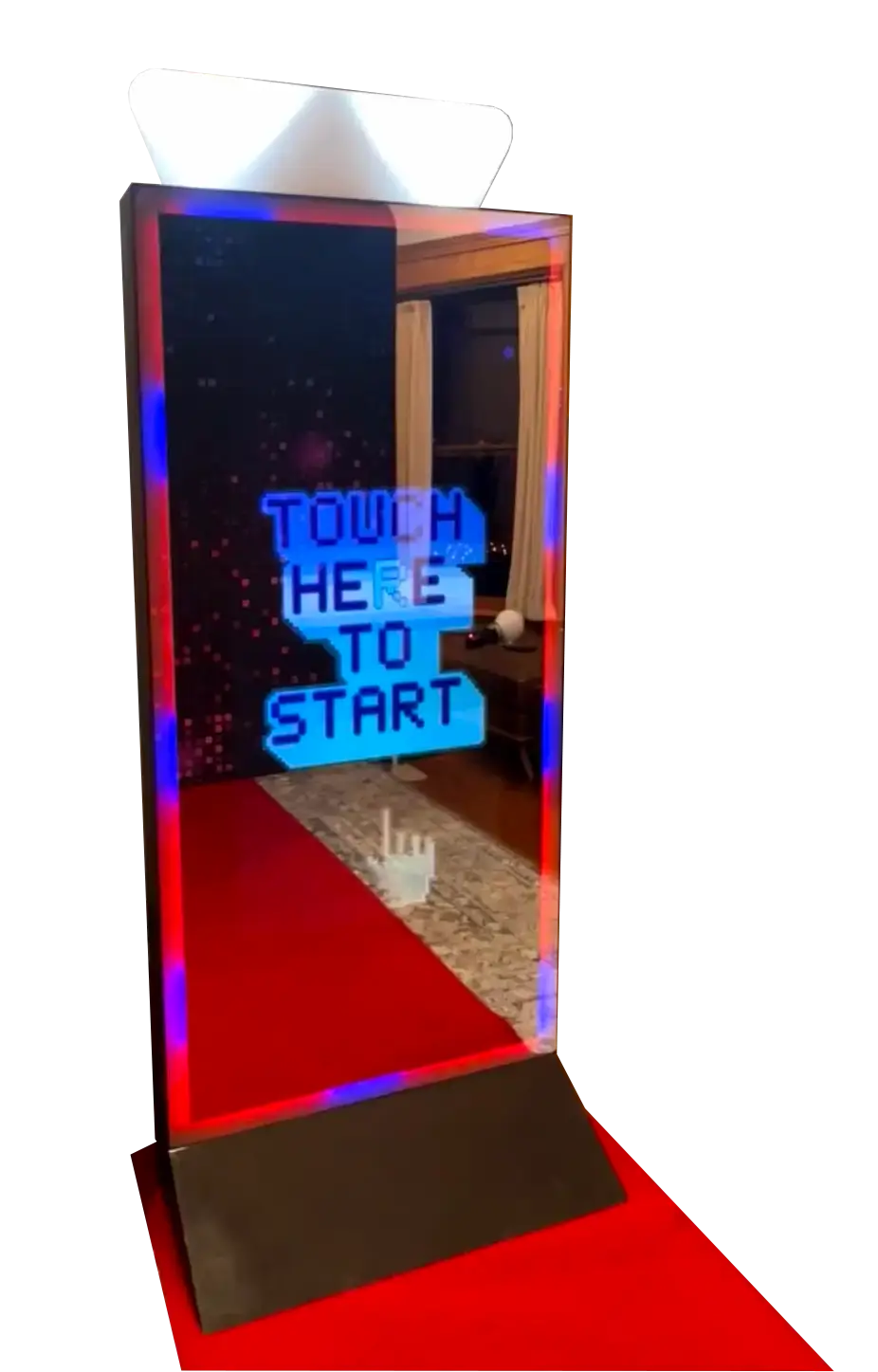 Tower Magic mirror setup at an event